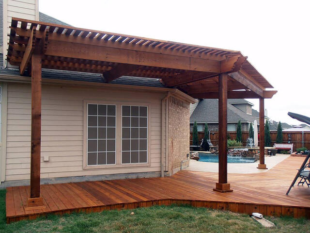 Outdoor structures - Deck and arbor
