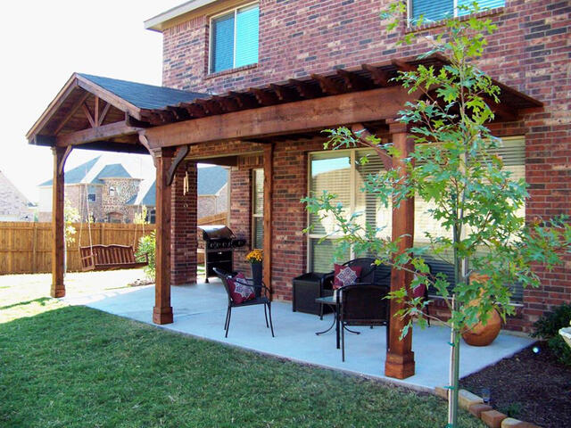 Outdoor structures - Hybrid patio cover/arbor