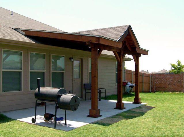 Gabled patio covers