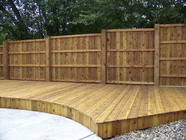 Custom fence and deck